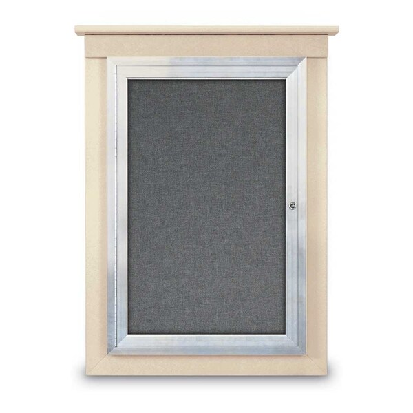 Single Door Enclosed Letterboard, 60"x42